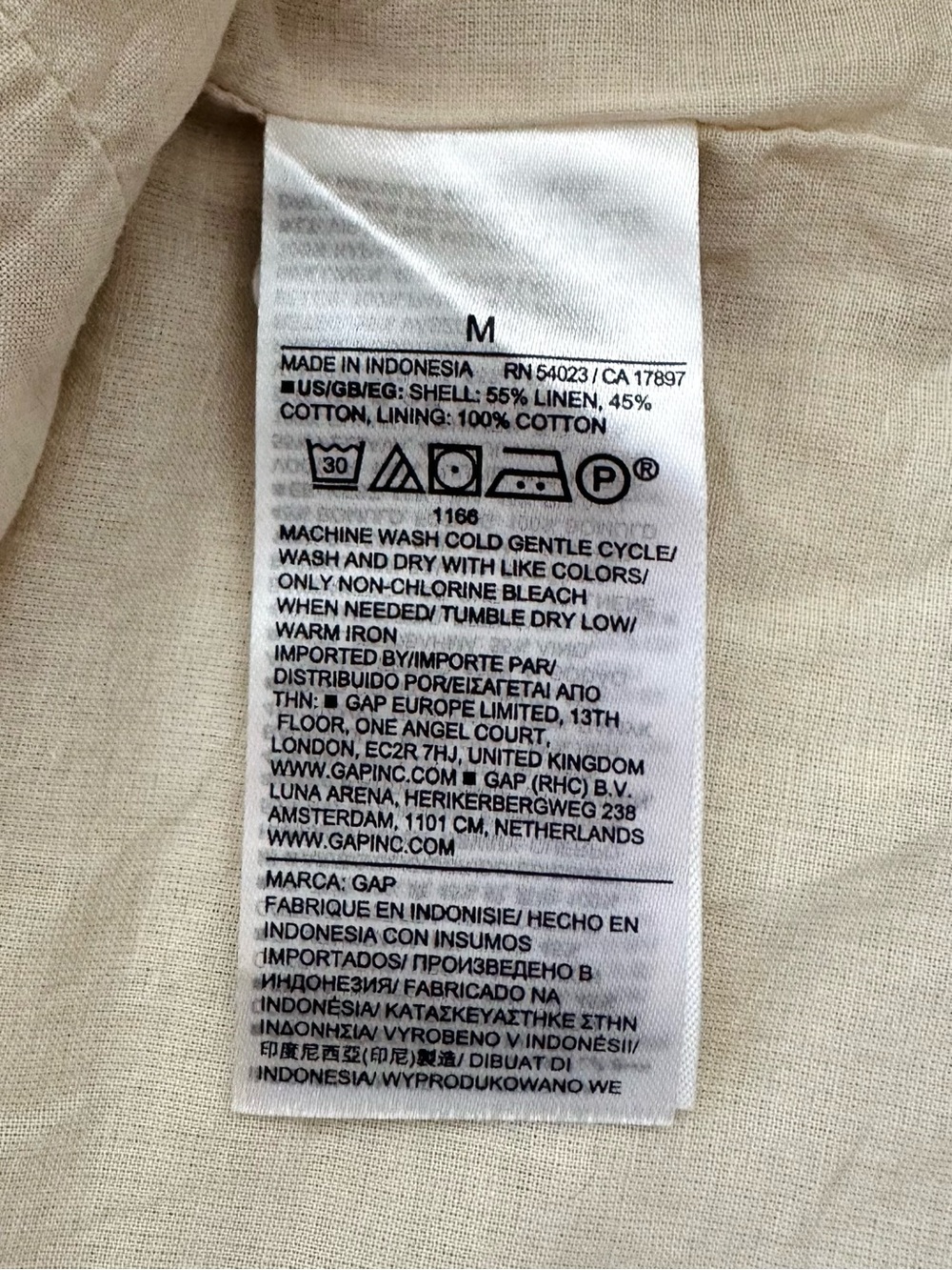 GAP Linen Blend Scoop Neck Vest Flax Linen Cotton Size M - Picture 9 of 10